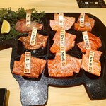 黒毛和牛一頭買い焼肉 道頓堀みつる 総本店 - 和牛一頭盛り