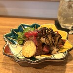 カジュアル割烹 とのみず - 黒毛和牛と万願寺唐辛子 炭火焼き