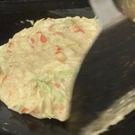 浅草もんじゃ もんろう - チーズin目玉焼き天