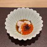 326154358 - まだらの白子 黄身かけ