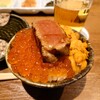 焼うお いし川 - 完成された【極厚炙りトロ、ウニイクラの最強3色丼】