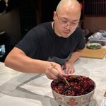 田中圭英 - 栗の唐辛子炒め