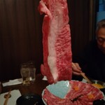 ちせん - 長崎和牛の1枚がこんな感じ