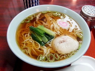 大鳥神社前 朝日屋 - メンマ・小松菜・なると・お肉（2014.11）