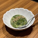 焼肉 ジパング - タンに乗せるネギ塩