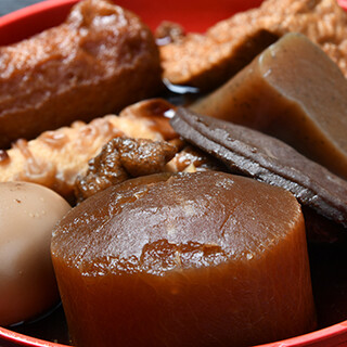 味染み黒大根や盛り合わせ◎出汁を効かせた関東煮おでん！
