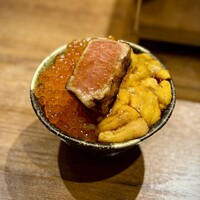 焼うお いし川 - 雲丹いくら大トロ丼