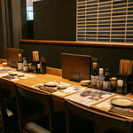 鯖しゃぶと炙り焼き奥いずも - カウンター