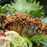 鯖しゃぶと炙り焼き奥いずも - 胡麻鯖