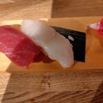 地酒と道産食材 一笑 - 寿司3貫