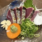 ろばた焼 仙樹 - かつおの藁焼き