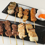 串焼き処 チキンメンタル - 気まぐれの串の盛り合わせ、真心こめて手打ちしてます。