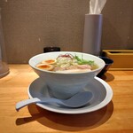 麺家 たけ田 - 味玉塩らーめんとごはん小