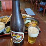 台湾料理　宝島 - 中瓶ビール