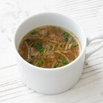 下川六〇酵素卵と北海道小麦の生パスタ 麦と卵 - オニオンスープ