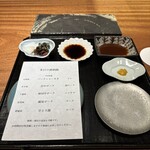 京町堀 なかむら - しょうゆ、ソース、からし、塩