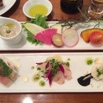 旬菜のバーニャカウダと前菜盛り合わせ