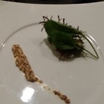 フランス料理　レネ - 豚のテリーヌカンパーニュオニオンコンフィチュール添え①