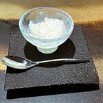 鉄板焼 - 上之保ゆずのグラニテ