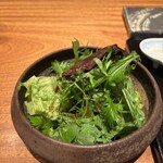 京町堀 なかむら - トリュフドレがかかったサラダ