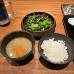 京町堀 なかむら - 豚汁に中ごはん