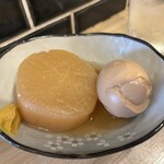 どてえもん - 味噌おでん。セットだと2個好きなの選べます。
