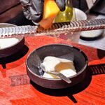 鶏匠 膳 - ◆杏仁豆腐　柿のすりおろし中