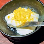 鶏匠 膳 - ◆杏仁豆腐　柿のすりおろし添え