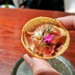 鶏匠 膳 - ◆鶏の生ハムとイチジクの白和え〜パニプリ風〜