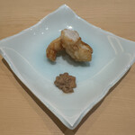 鮨 いわ貴 - このエビ、生以外で食べたのは今回がお初