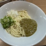 La Maison du Ramen ビスク - あさりとポルチーニの潮和え玉の混ぜる前