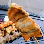 国産の若鶏 やきとりザンギNo.1 - 豚串(タレ)