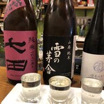 とんぼ - 地酒お試し三種