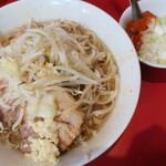 ラーメン二郎 - ラーメンミニ＋ニンニク少し＋白ネギ炙