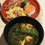 グランドメルキュール 伊勢志摩リゾート&スパ - お刺身、一口寿司、お味噌汁