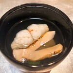 厨 花膳 - 鱧と松茸のお椀