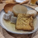 なた鳥 - おでん　大根、コンニャク、玉子、厚揚げ