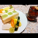 いちご ICHIJYU - こちらが私のセット。紅茶とともに いただきました 税込 150円です。