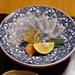 大谷山荘 - フグ薄造り