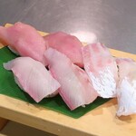 はまち、まぐろ、たい