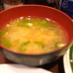 かつれつ四谷たけだ - 味噌汁
