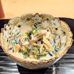 富小路 やま岸 - 茸のみぞれ和え