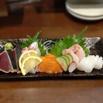 おさかな屋オカピ - オカピお造り５種盛り 880円