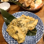 すし酒場 さんじ - なめろうの磯部天ぷら