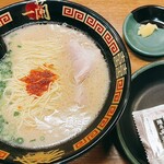 一蘭 - ラーメン  ¥980  のり¥130   にんにく別皿