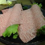 霜降り具合が美しいすきしゃぶ超特選カルビー