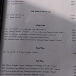 シグネチャー - ワインリスト