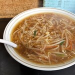 中華 若竹 - もやしそば750円→650円　メニューは750円→支払いは650円(￣▽￣;) 