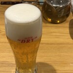 老虎菜 - 生中はアサヒスーパードライ