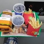 マクドナルド - ダブルチーズバーカセット、ビックマックセット